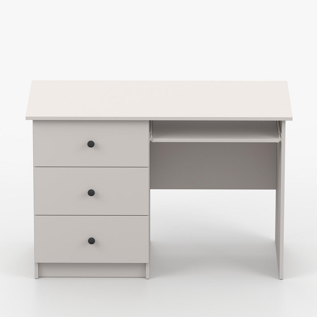 SCHREIBTISCH OLAF I 115/77/53cm Kaschmir, Griff Anthrazit - Kaschmir/Anthrazit, Holzwerkstoff/Metall (115/77/53cm) - imoebel24