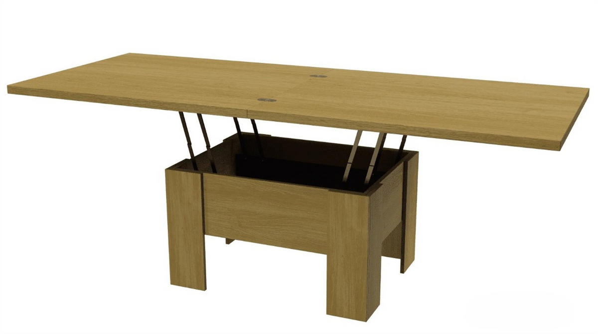 ESSTISCH ROKAR Ausziehbar 100 - 200 / 80 x 78 cm - Eichefarben/Akaziefarben, Holz (100/80/78cm) - MASSENO