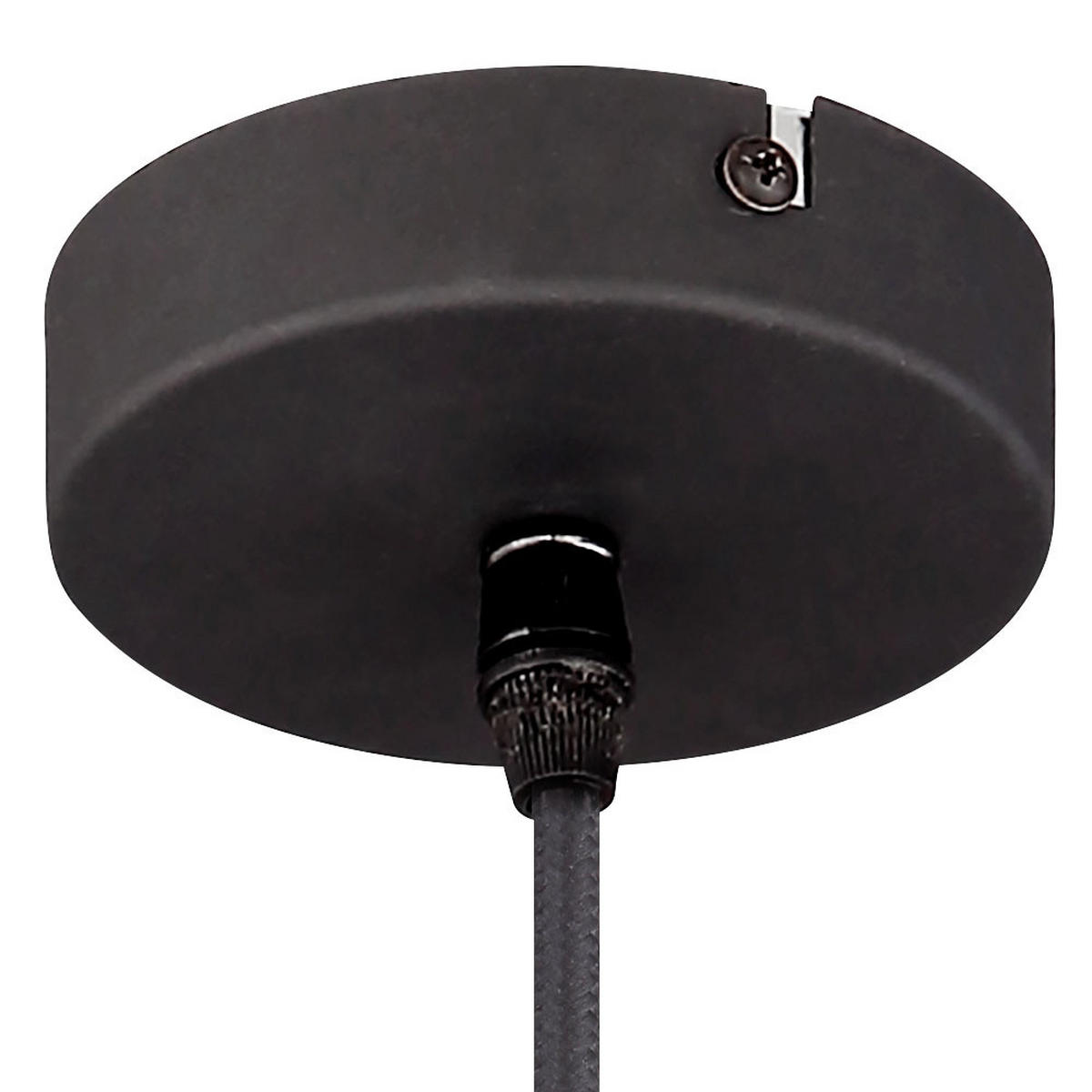 LED HÄNGELAMPE Glas Rauchfarben Schwarz Matt - Schwarz, Glas (30/30/120cm)