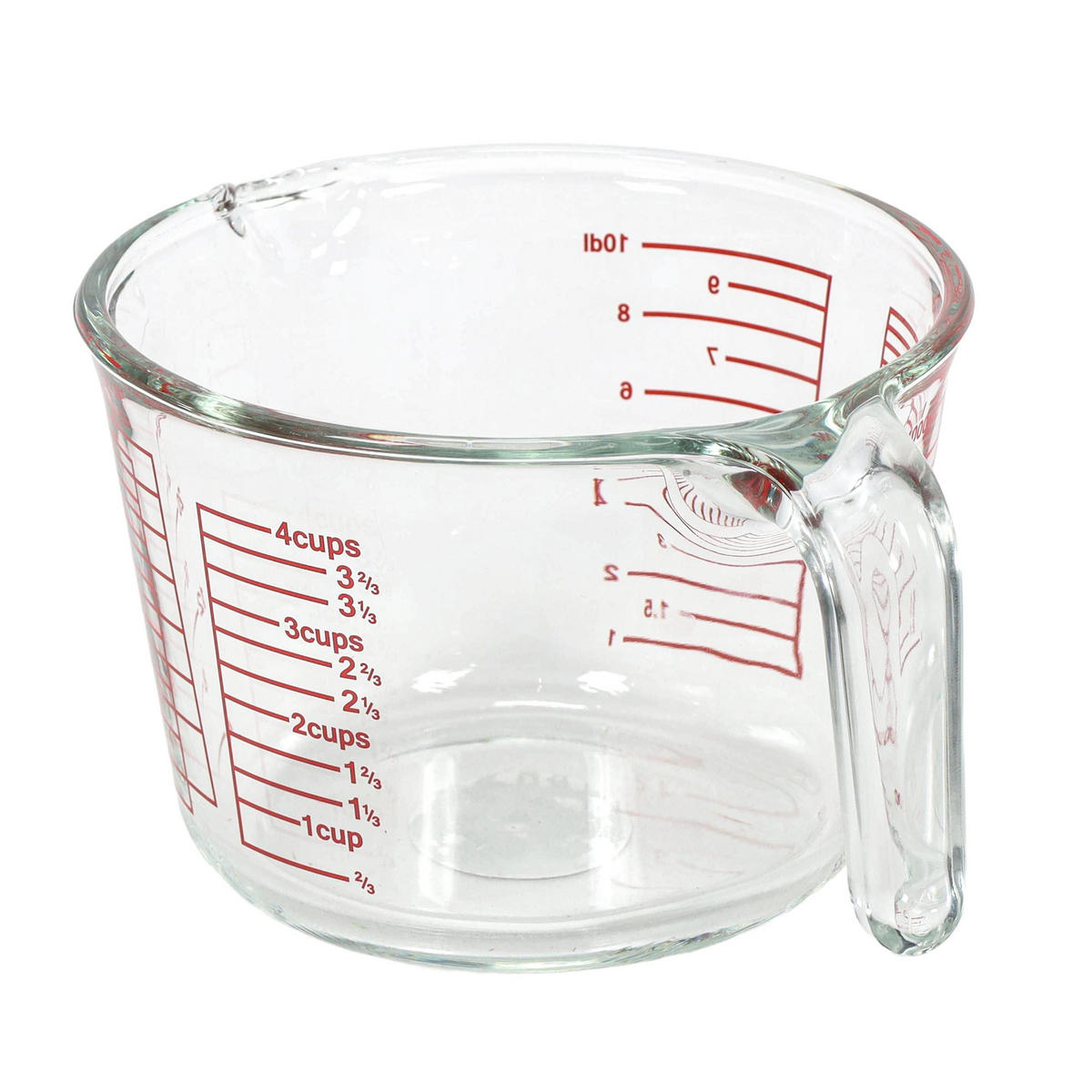 MESSKANNE aus Glas Lunu 1 l 20,5/16/11 cm - Transparent, Glas (16/11/20.5cm) - Excellent Houseware