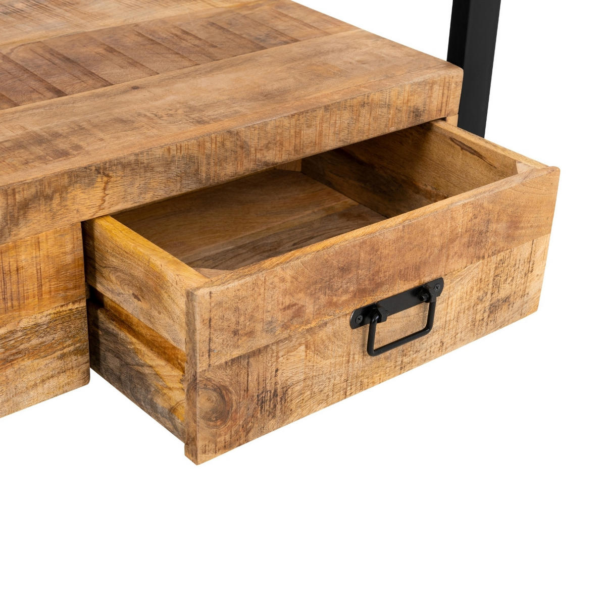 TV Board Britt Mangoholz 150 cm / 45 cm Natur - Naturfarben, Holz (150/60/45cm) - Villa Möbel