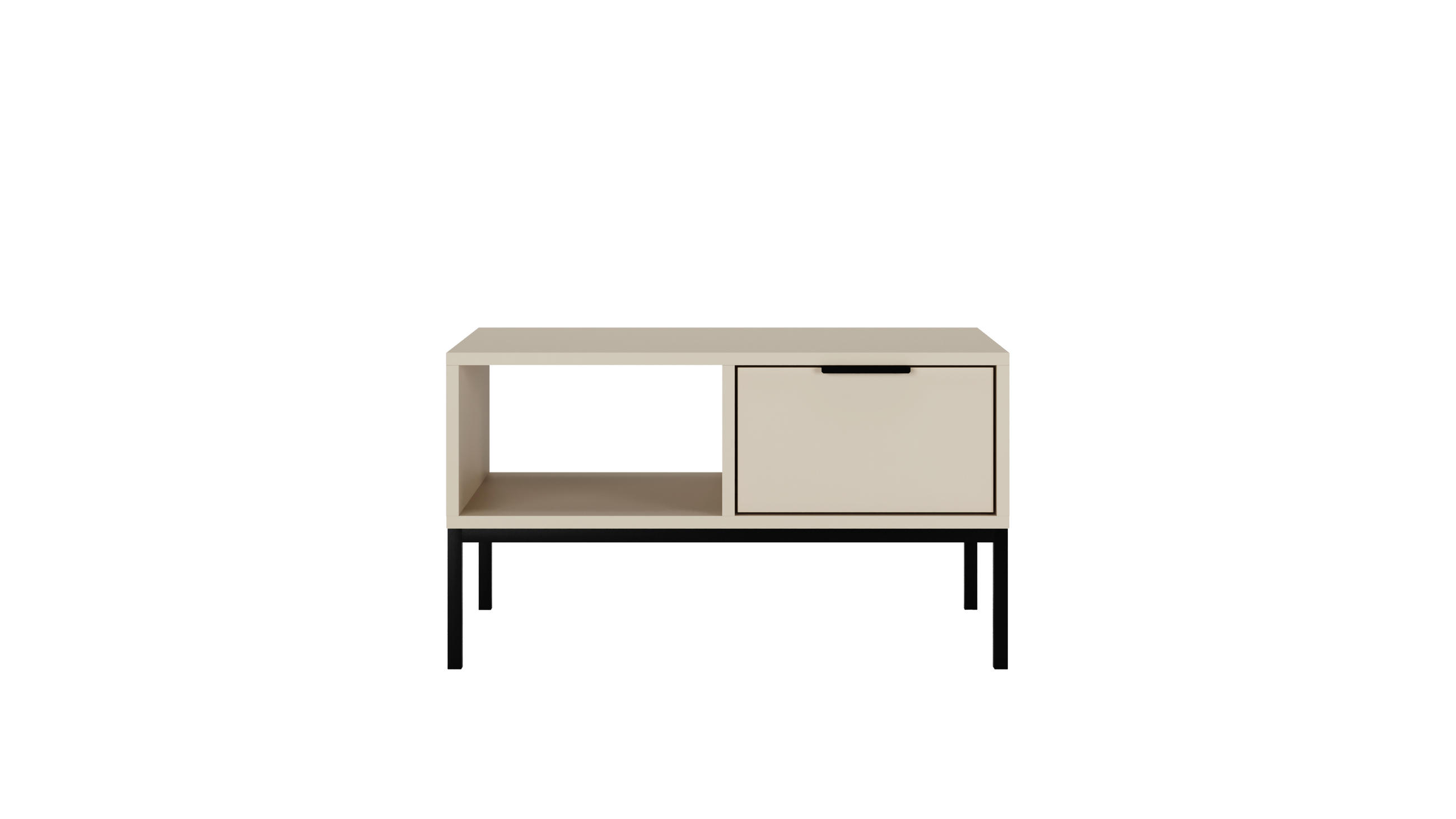 COUCHTISCH Austin 60/45,4/80 cm - Beige/Schwarz, Holzwerkstoff (80/60/45cm) - Kocot Kids