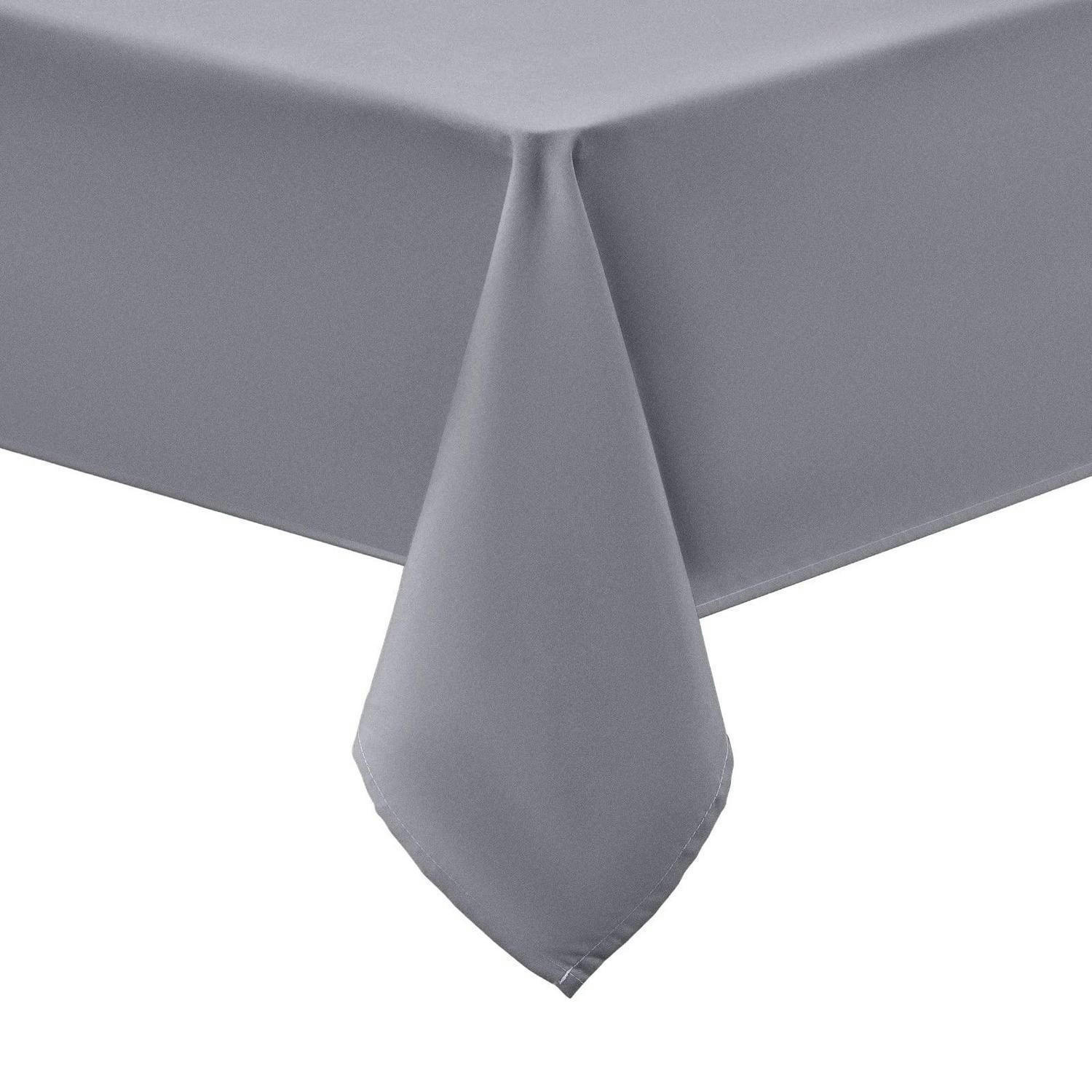TISCHDECKE Rechteckig 140 x 100 cm Grau - Grau, Textil (140/100/1.5cm)
