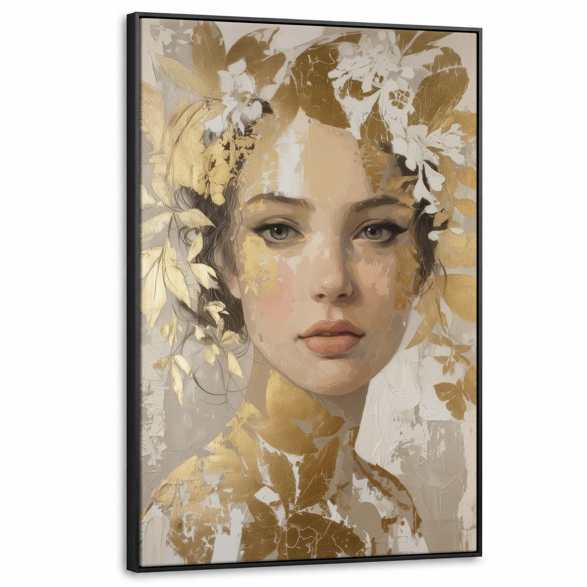 MuchoWow Leinwand Beige 90x140 cm