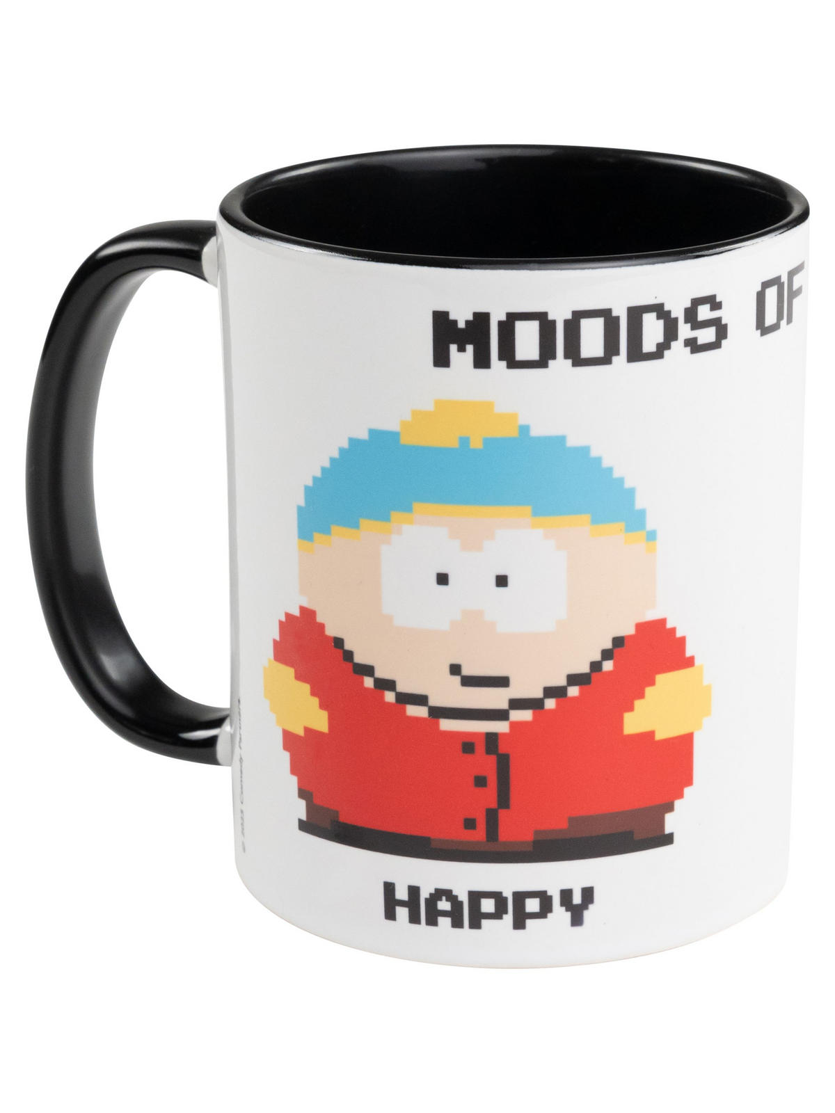 KAFFEEBECHER South Park Moods of Cartman Weiß/Schwarz 320 ml - Multicolor, Keramik (0.32L) - United Labels