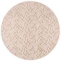 KONTURENSCHNITT HOCHFLOR TEPPICH FRIEDA RUND - Beige, Textil (100/100cm) - Snapstyle