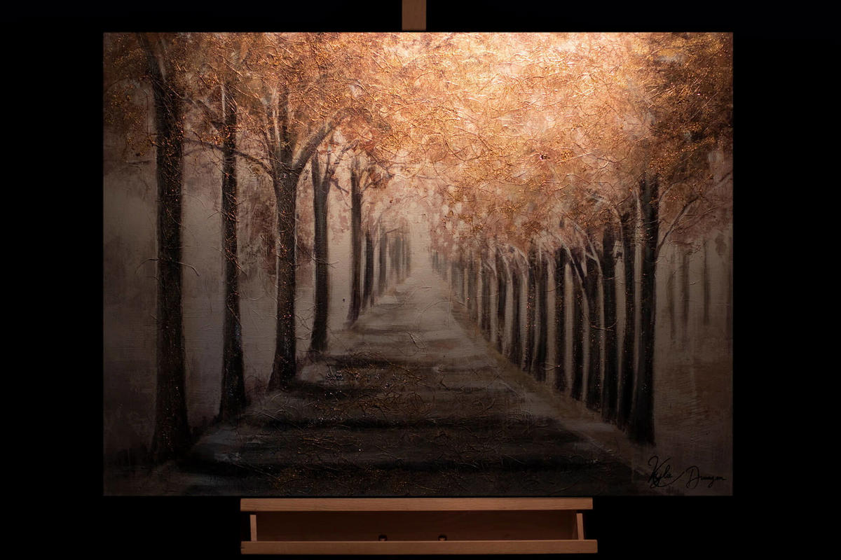 ACRYLBILD HANDGEMALT 100/75 cm - Beige, Holz/Textil (100/75cm) - KUNSTLOFT