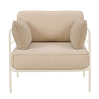 GARTENSTUHL Preggel Beige/Creme mit wasserabweisendem Stoff - Beige, Textil (80/80/79cm) - Selsey