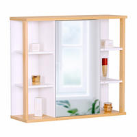 ZRKADLOVÝ šatník - viacfarebná, drevo/kompozitné drevo (62/64/21cm) - Relaxdays