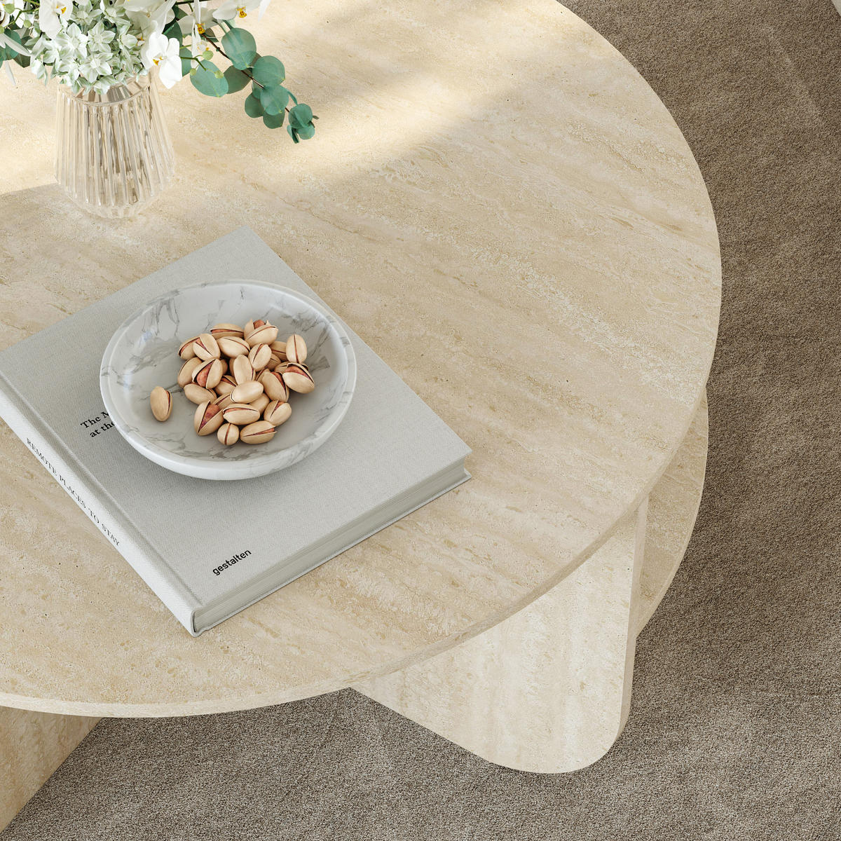 COUCHTISCH Reykhon 80/80/41 cm - Beige, Holzwerkstoff (80/80/41cm) - [en.casa]