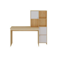 SCHREIBTISCH - 156.8 cm x 51.5 cm - Holz, Platte - Naturfarben Hell, Weiß - ALIOBINI - Naturfarben/Weiß, Holz (51.5/156.8/146.8cm) - Vente-Unique