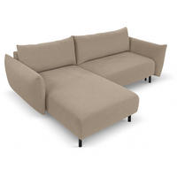 ECKSOFA Hellbraun DELI Mit Schlaffunktion Links - Braun, Textil (257/171cm) - Sepro Meble