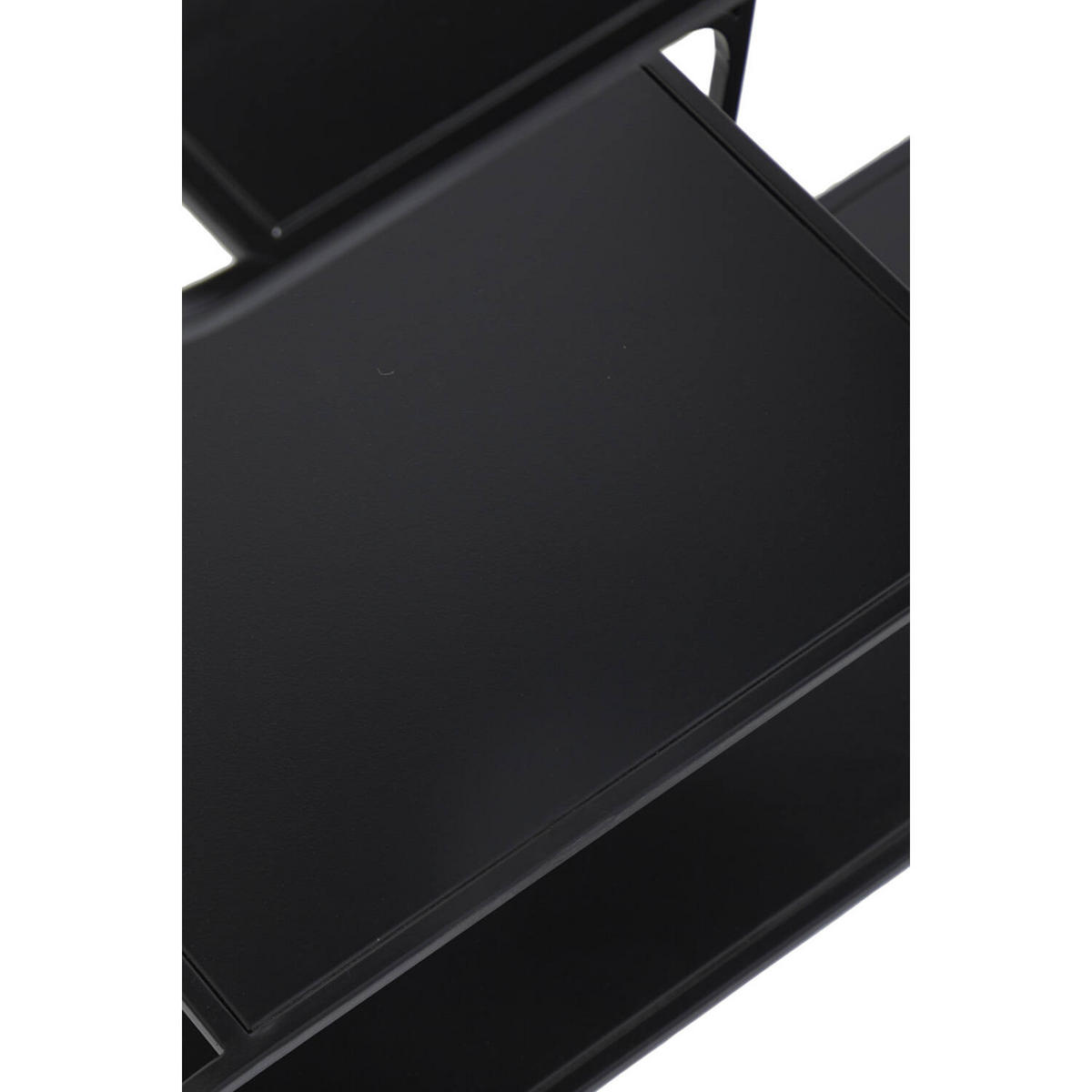 REGAL WINSTON 100x26,5x90,5 cm, Metall, Schwarz - Schwarz, Metall (26.5/90.5/100cm) - Light & Living