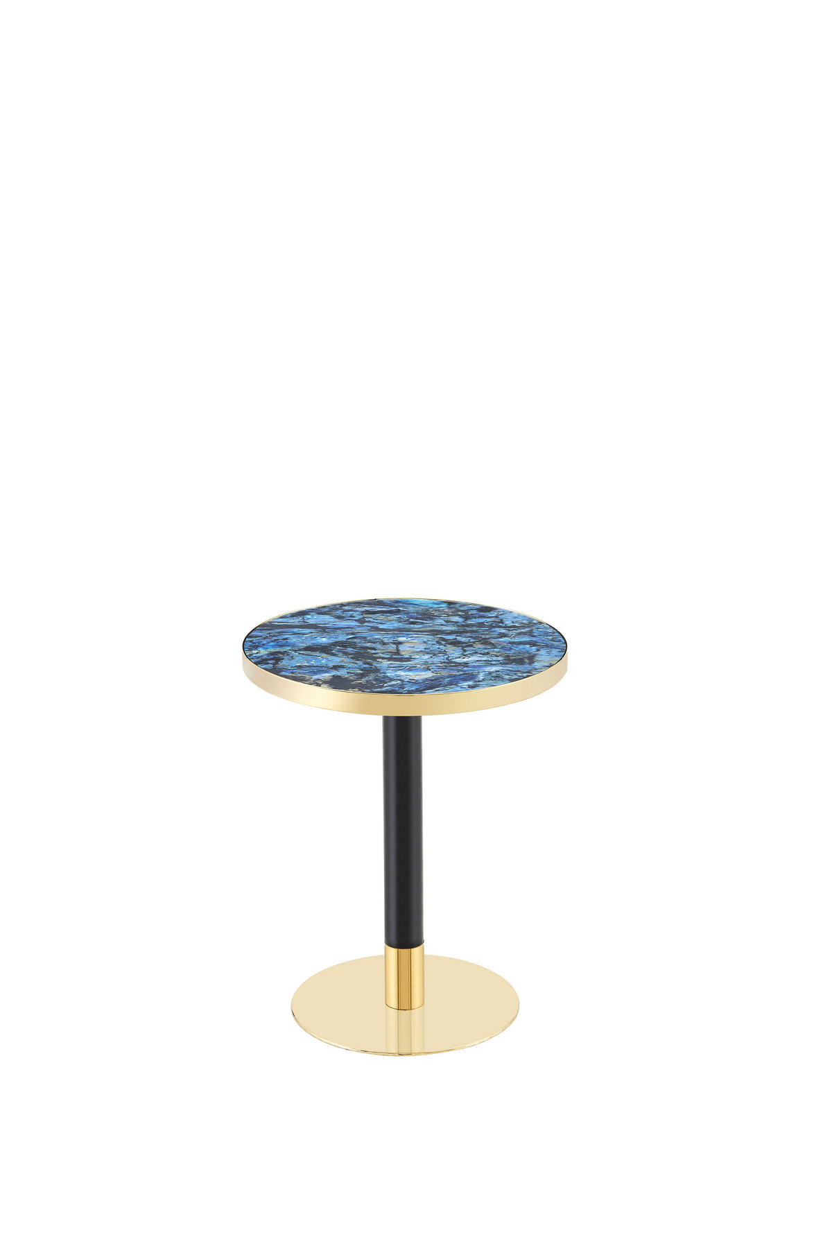 KÜCHENTISCH Marmoroptik Blau 60/60/74 cm - Blau, Holz (60/60/74cm) - PANGIVO