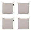 SITZKISSEN Neapel 40/40 cm 4er-Set - Taupe, Textil (40/4/40cm) - Madison
