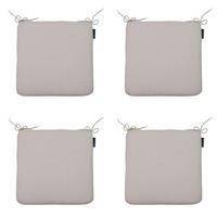 SITZKISSEN Neapel 40/40 cm 4er-Set - Taupe, Textil (40/4/40cm) - Madison