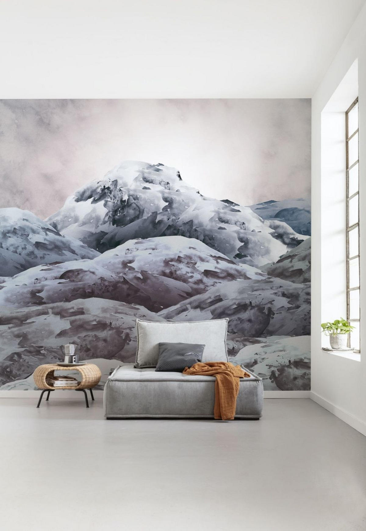 FOTOTAPETE Landschaft 300 x 280 cm - Pink, Papier (300/280cm) - Sanders & Sanders