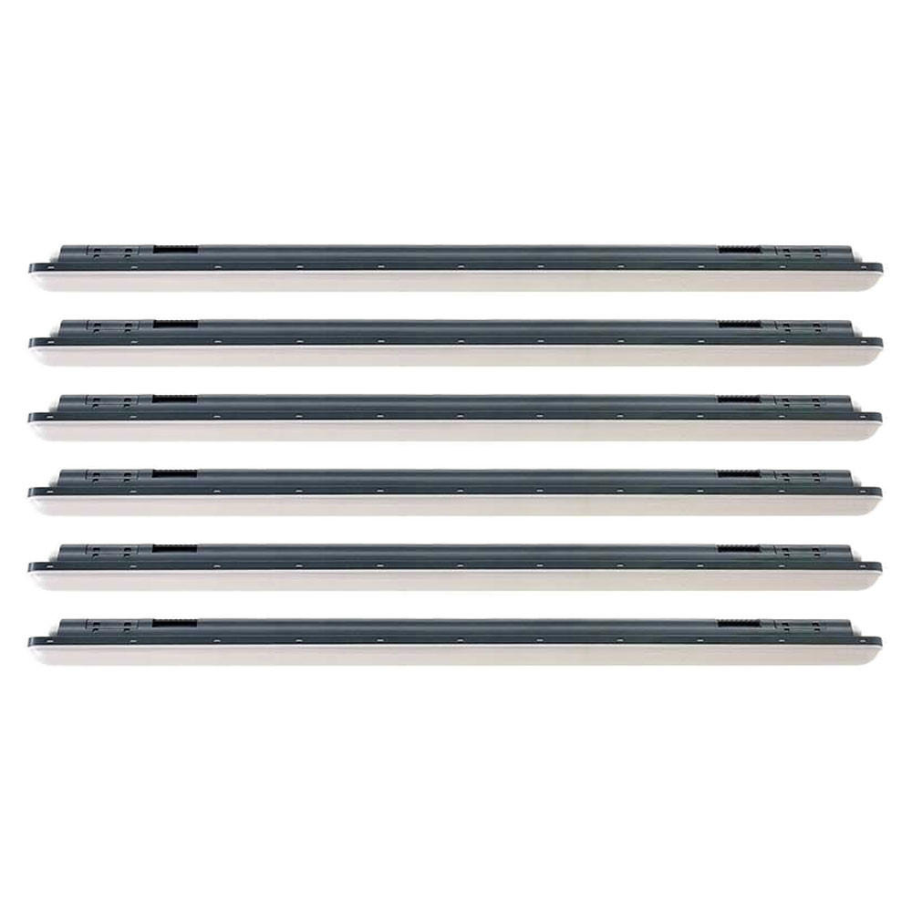 LED DECKENLEUCHTE Kunststoff Weiß 6x Set - Weiß, Kunststoff (150/6.4/6cm)