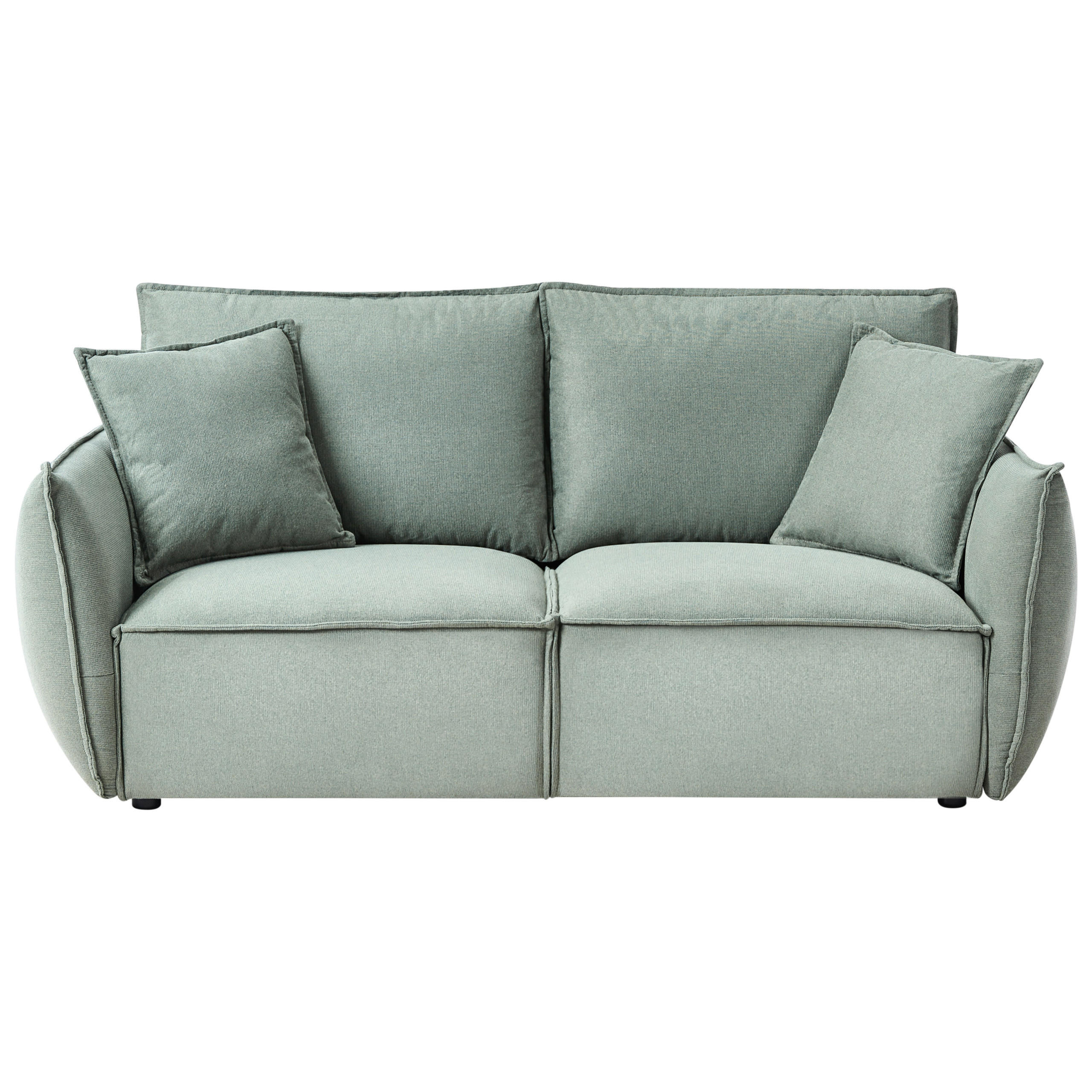 3-SITZER-SOFA Stoff Hellgrün Kunes - Hellgrün, Textil (190/82/92cm) - Beliani