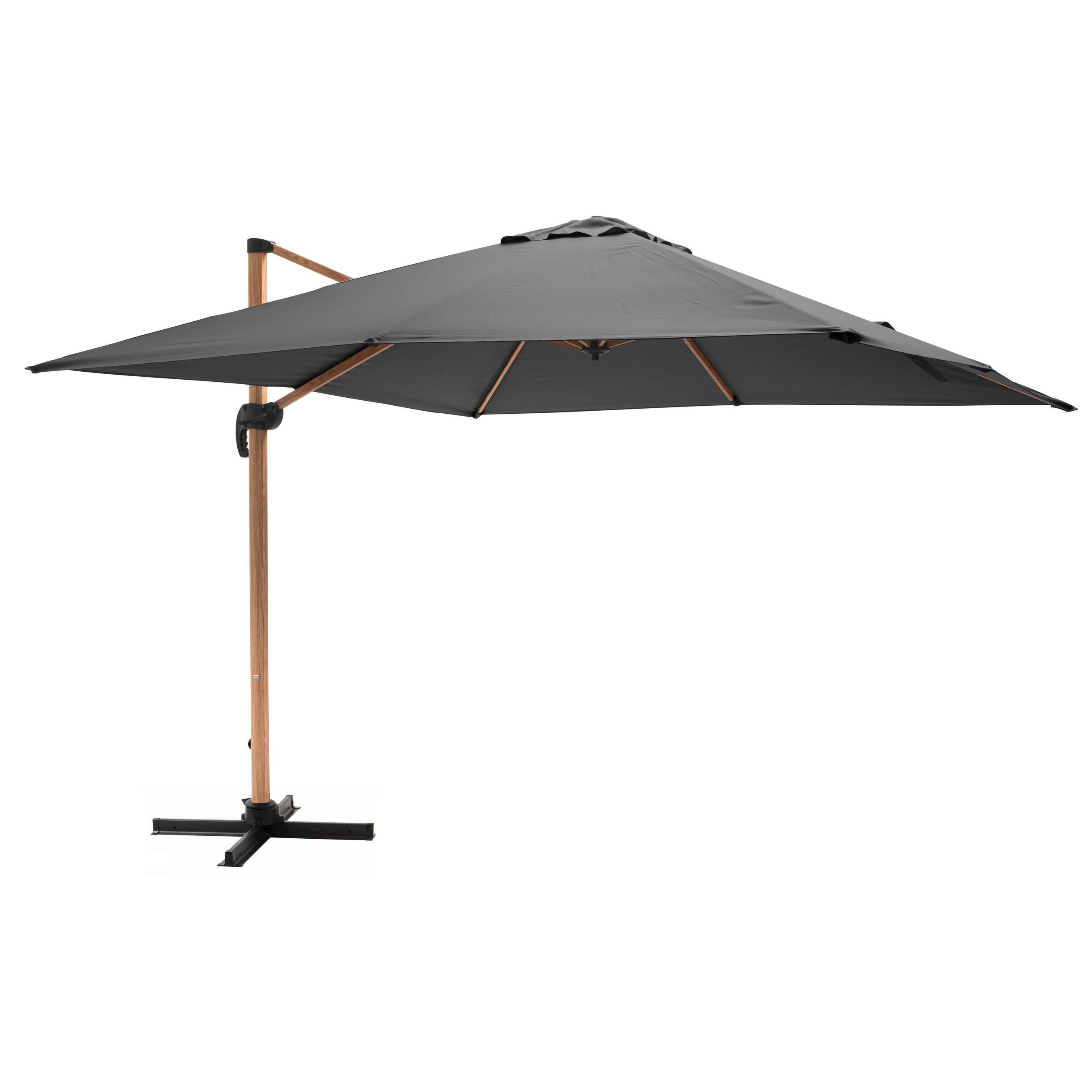 Oviala Sonnenschirm Grau 300x300 cm