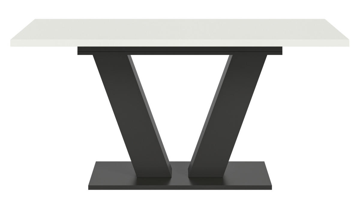 ESSTISCH weiß, grau 150 - 190 cm, Küchentisch ausziehbar - Weiß/Grau, Holz/Holzwerkstoff (150/90/76cm) - Inn.Furn