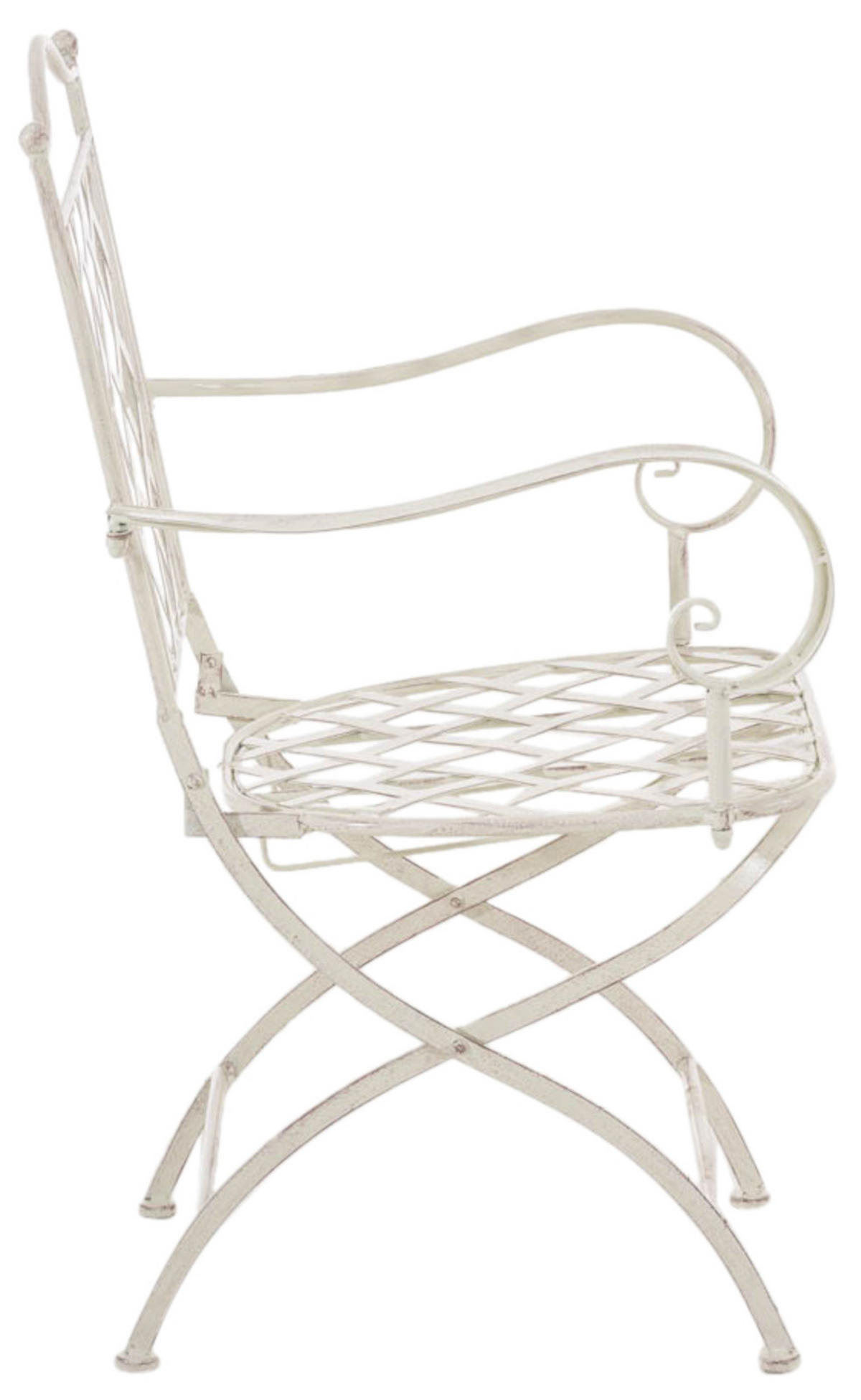 STÜHLE Athan - 2er Set antik-creme - Naturfarben, Metall (56/93/51cm) - TPFGarden
