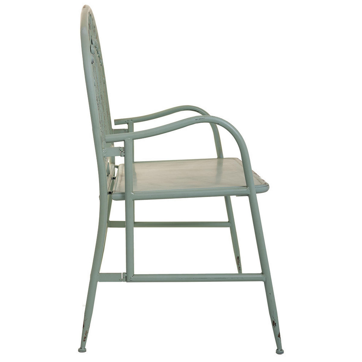 BANK aus Metal 118x56x98 cm - Grün, Metall (118/98/56cm) - Wanderlust