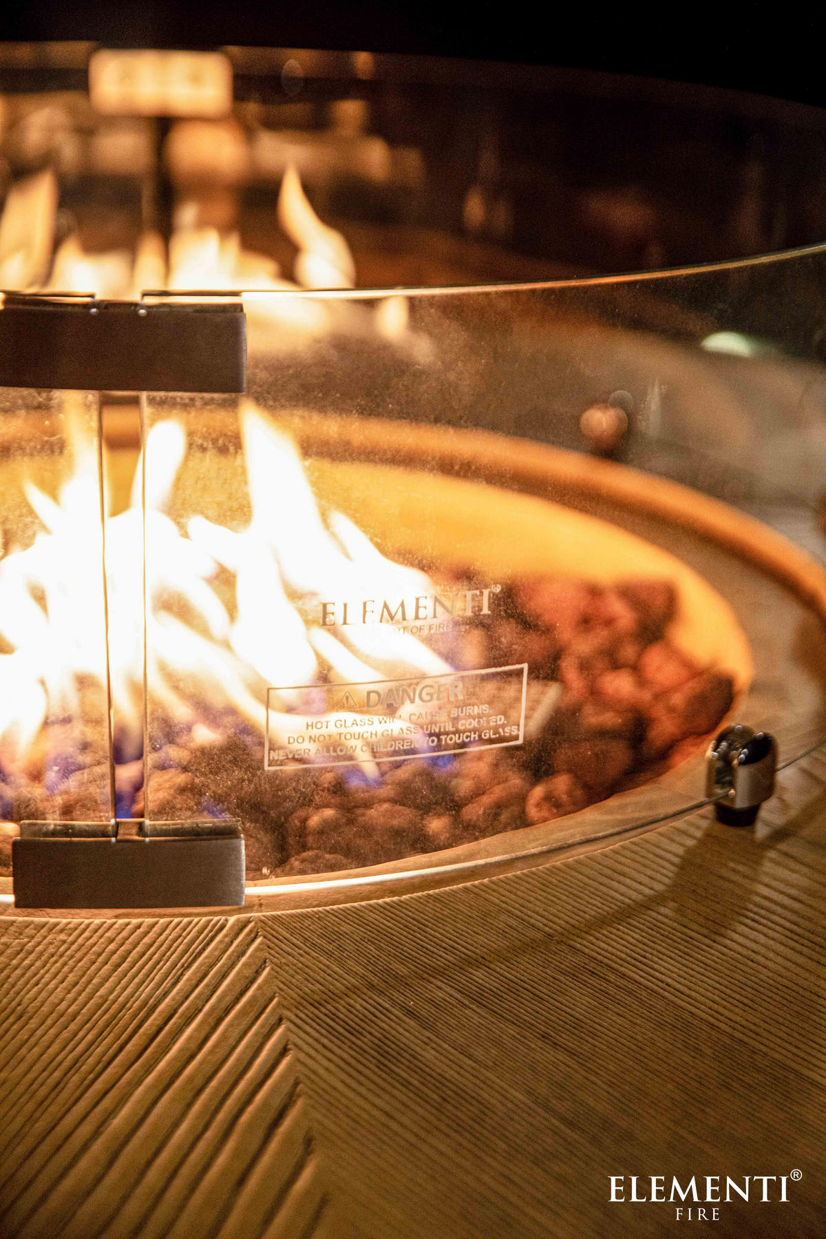 FEUERTISCH LAFITE Bartische aus Beton 122/122/110 cm - Naturfarben, Naturmaterialien (122/110/122cm) - Elementi