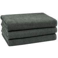 DUSCHTÜCHER, 3er-Set, 70x140 cm, 100% Baumwolle, Grau - Anthrazit, Textil (70/140cm) - Zollner