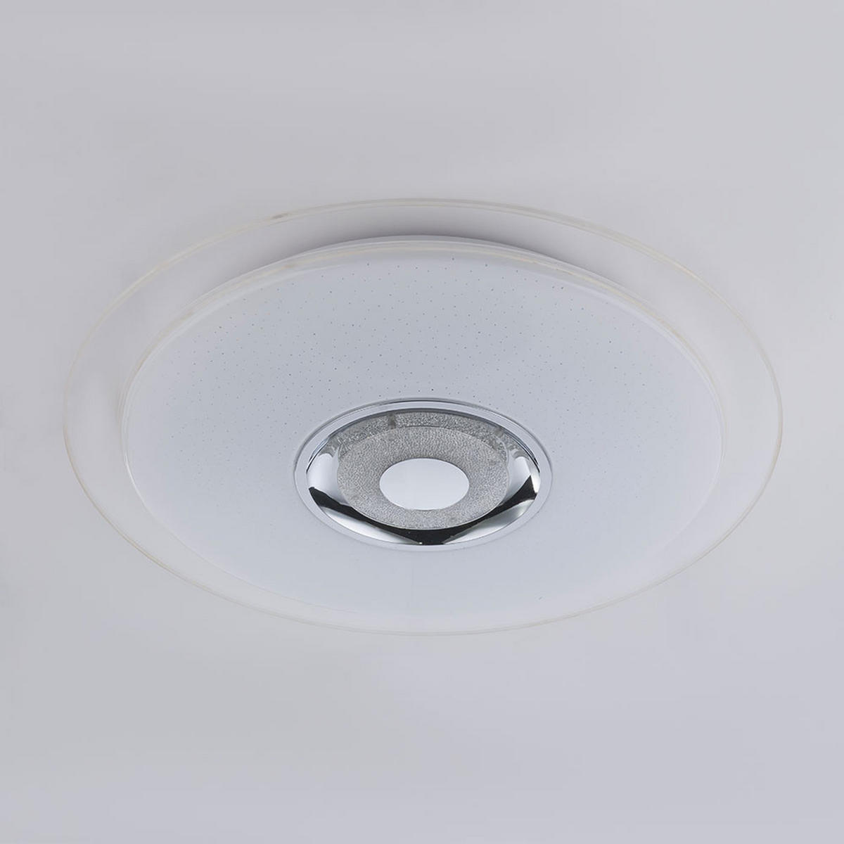 LED DECKENLEUCHTE Metall Weiß TUNE - Weiß, Metall (47.5/47.5/5.7cm) - Globo Lighting