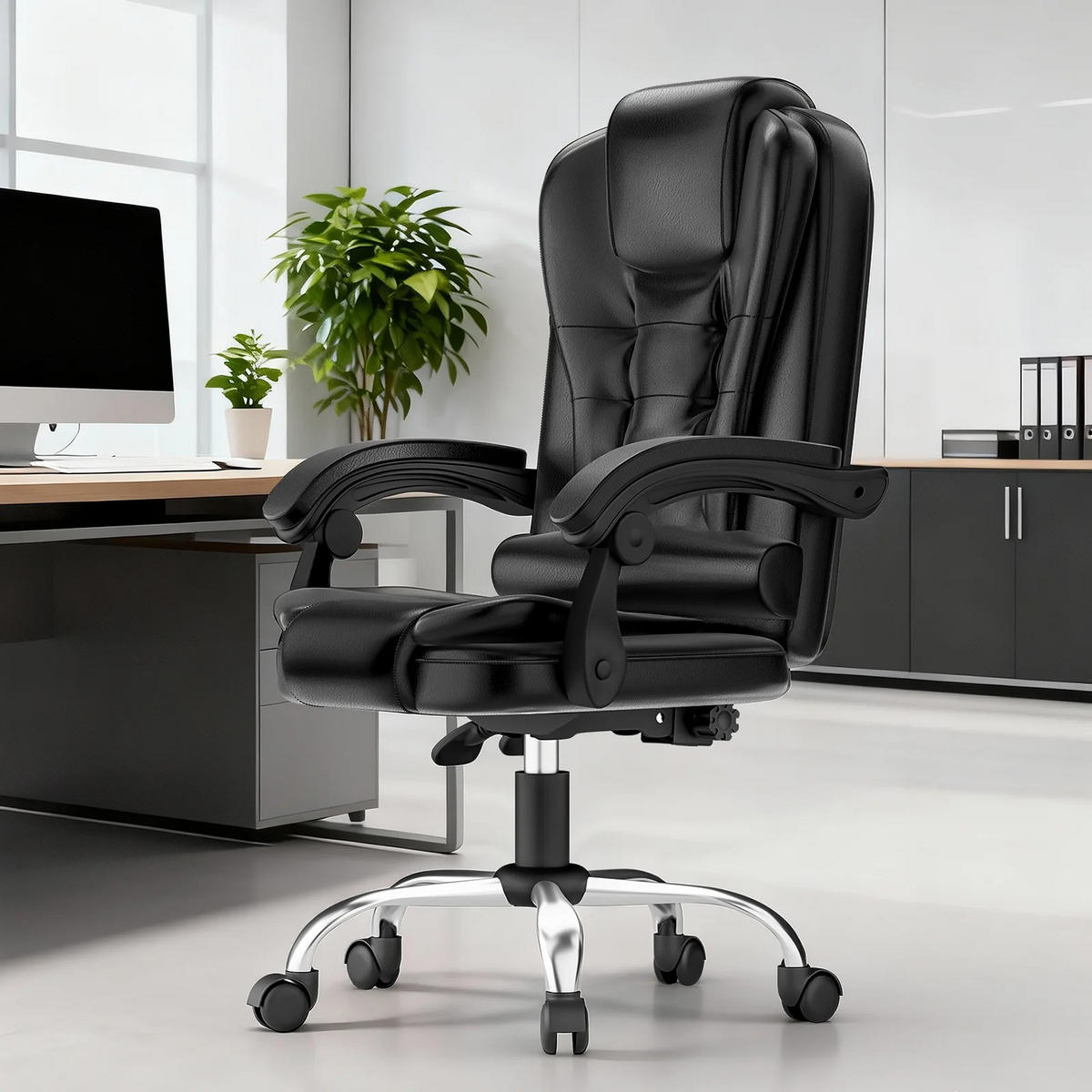 BÜROSTUHL Ergonomisch, Grau - Grau, Textil/Metall (52/115/52cm) - Kaket