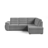 ECKSCHLAFSOFA - Ecksofa Gardenia - Dunkelgrau -Rechts - Dunkelgrau, Holzwerkstoff (264/190cm) - Möblo