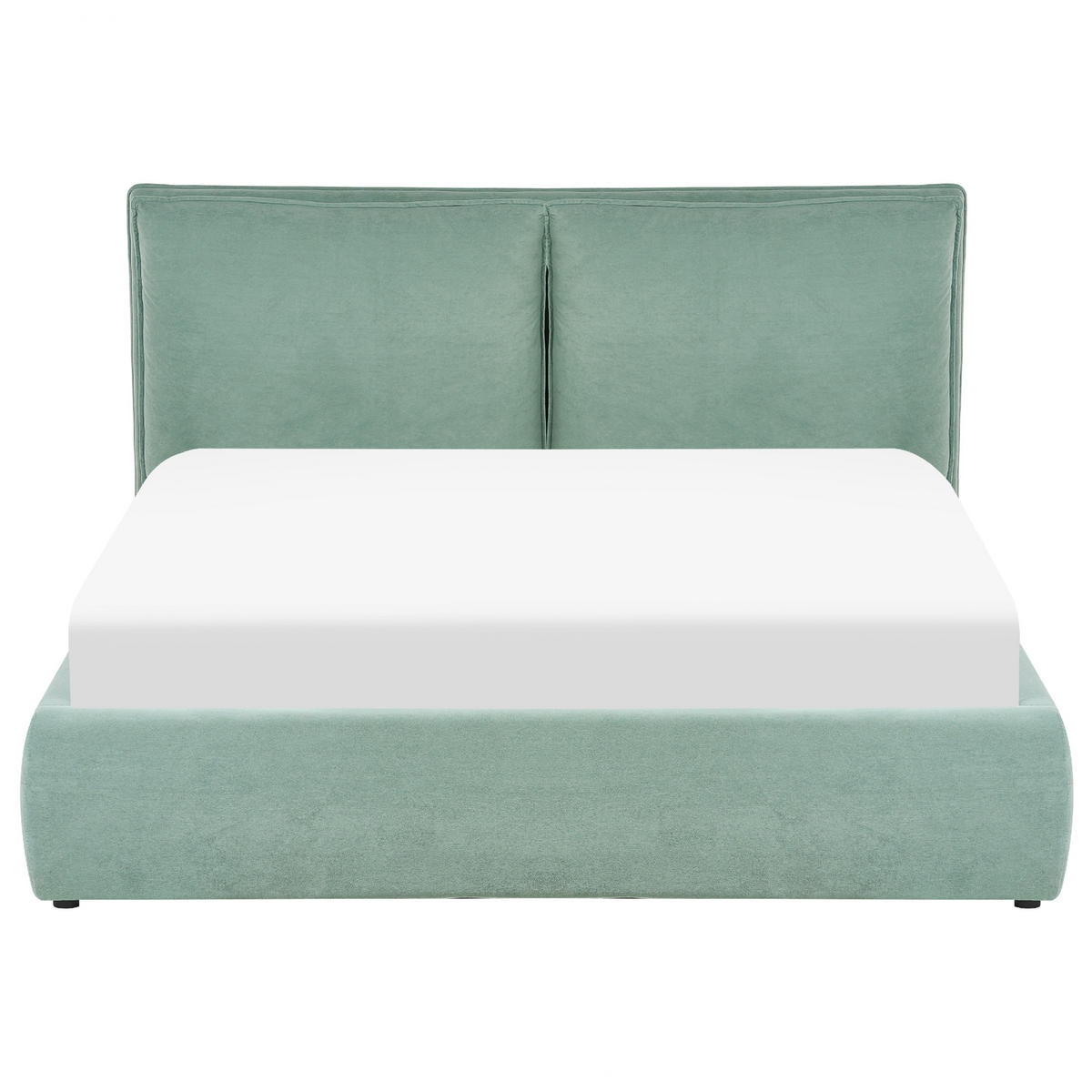 BETT 160/200 cm Mintgrün Bajonna - Mintgrün, Textil (160/200cm) - Beliani