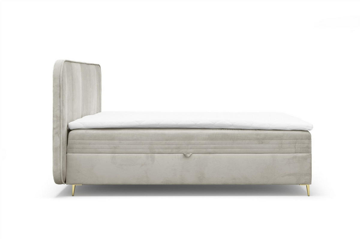 BOXBETT Alize - Creme, Holzwerkstoff/Textil (120/200cm) - Fun Möbel