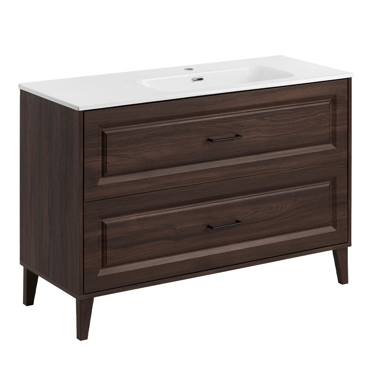 WASCHTISCH 120cm Moka Holz - Braun, Holzwerkstoff (120/82/46cm) - Petits-meubles