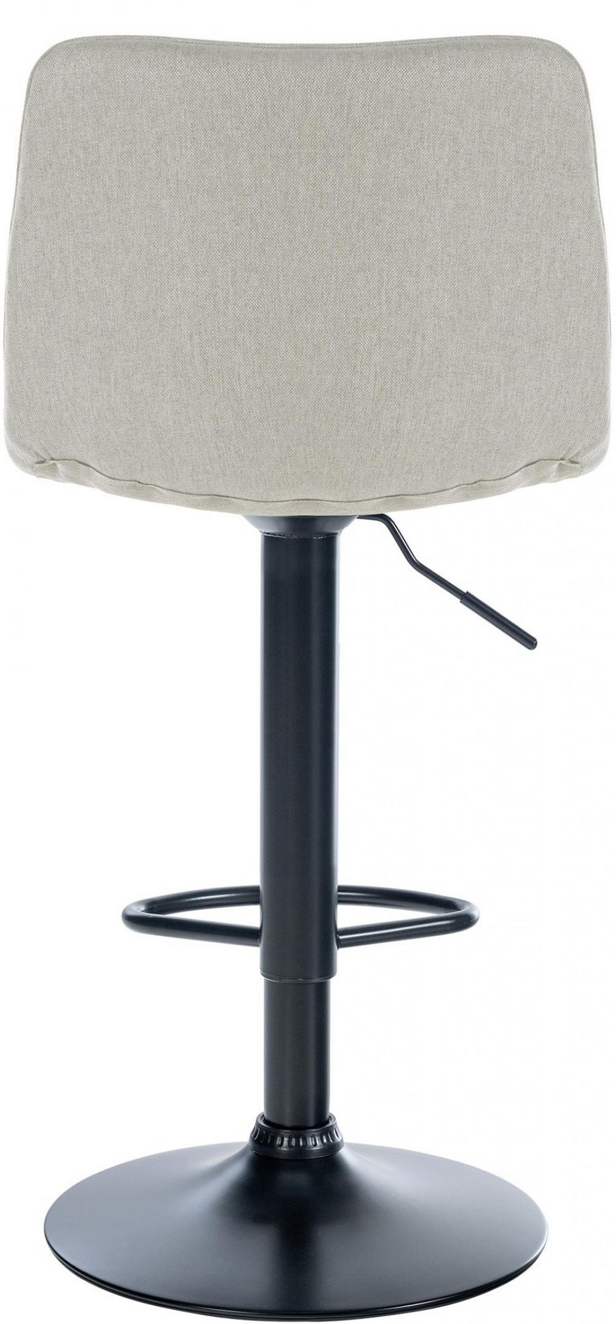 BARHOCKER Stoff creme - Creme/Schwarz, Textil/Metall (45/89/46cm) - CLP