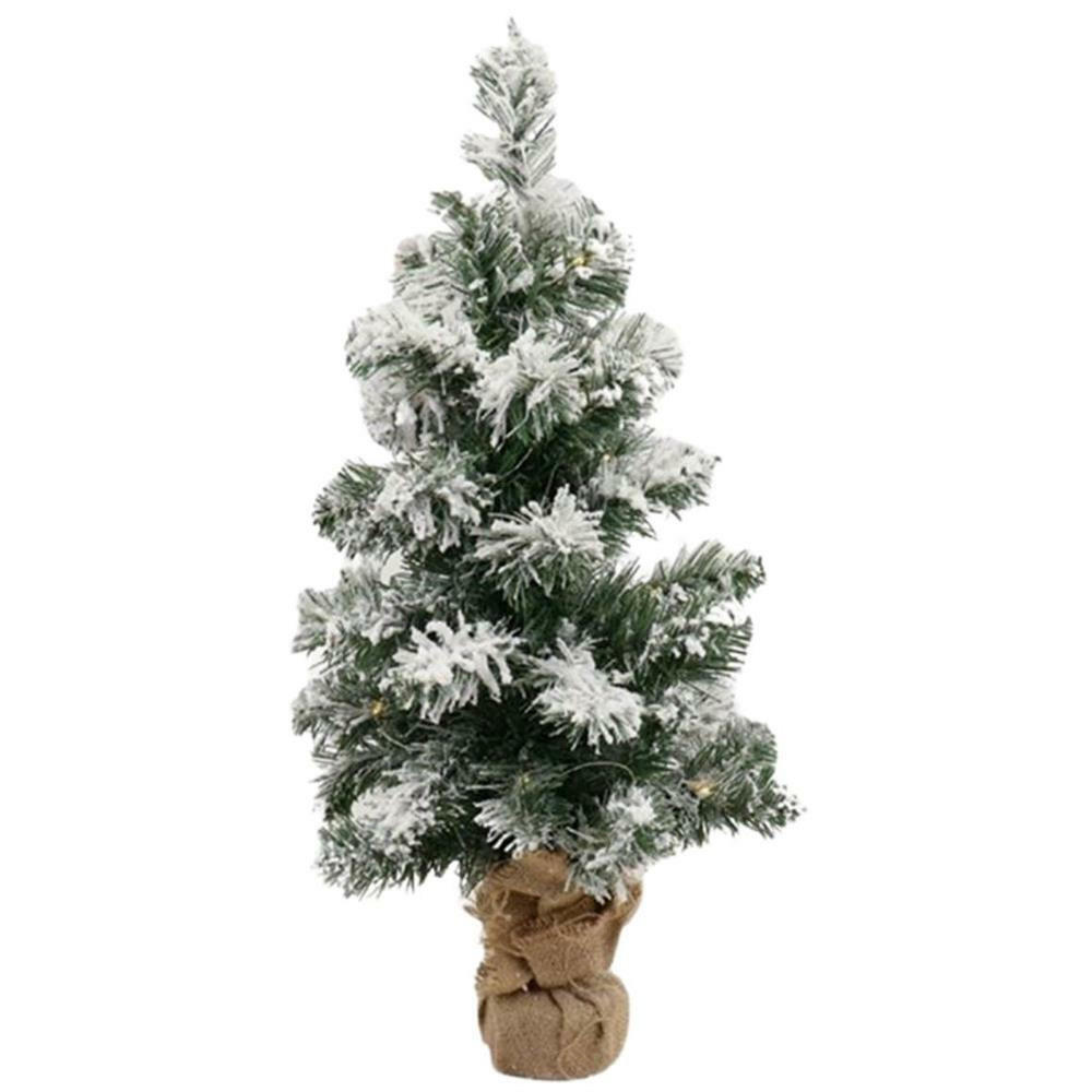 WEIHNACHTSBAUM mit Beleuchtung, 60 cm - Grün, Kunststoff (20/60cm) - dasmöbelwerk