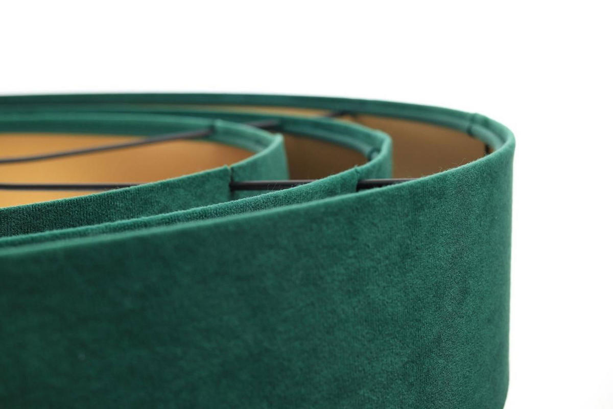 HÄNGELEUCHTE Grün 60/20 cm - Goldfarben/Grün, Kunststoff (60/1.5/20cm) - ONZENO