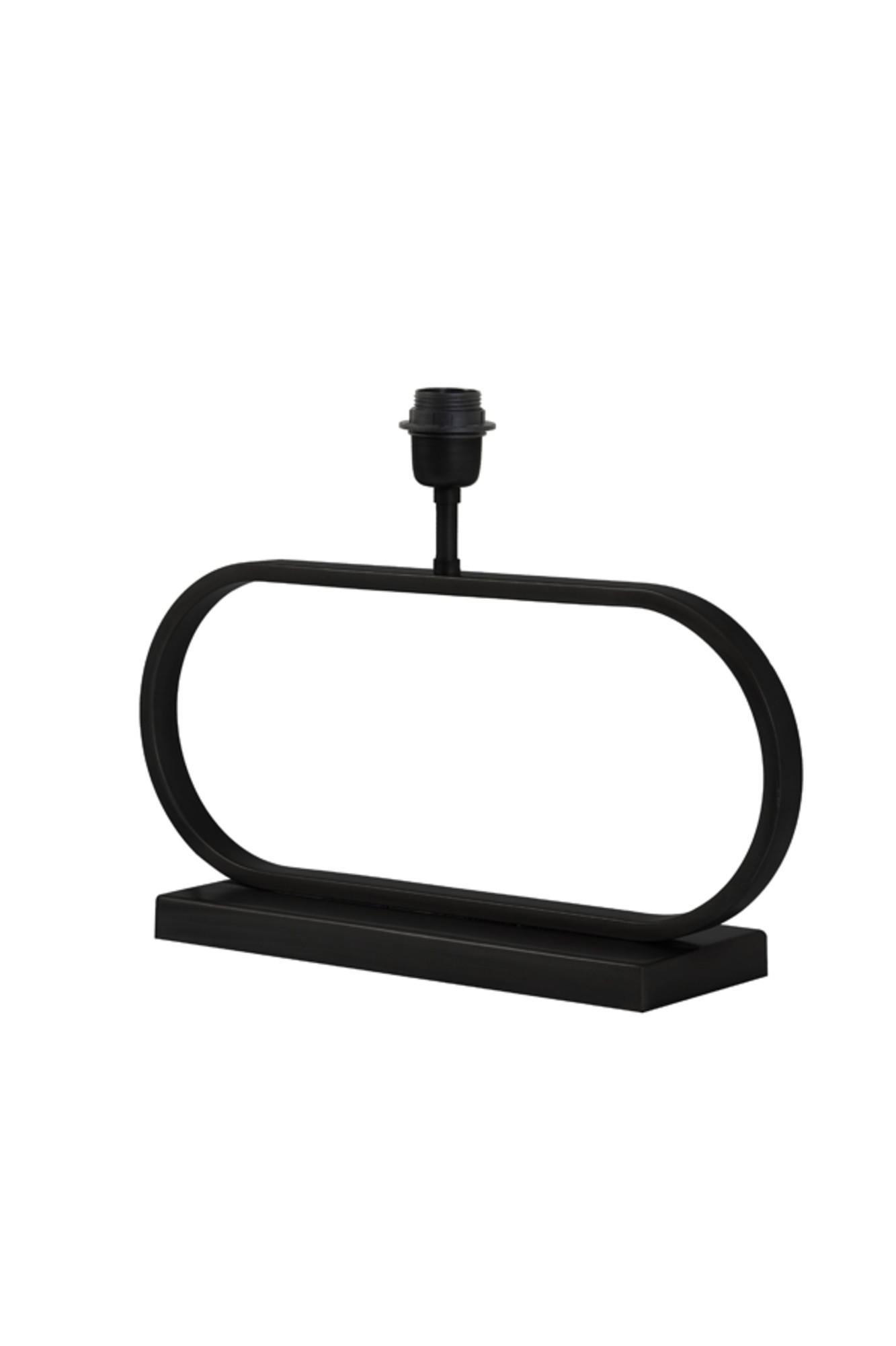 LAMPENFUSS Jamiro Schwarz 47/13/29 cm - Schwarz, Metall (47/13/29cm) - Light & Living