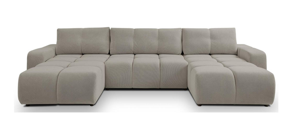 ECKSOFA Grau Curio 83 Mit Schlaffunktion - Grau, Textil (359/177cm) - Sepro Meble