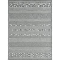 TEPPICH Flachgewebe ESERA Gestreift Polypropylen Grau 140 x 200 cm - Grau, Textil (140/200cm) - KADIMA DESIGN