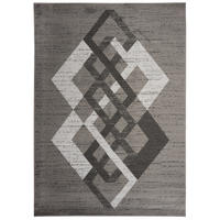 TEPPICH LUXURY Grau Rauten Geometrisch 140/200 cm - Grau, Textil (140/200cm) - Tapiso