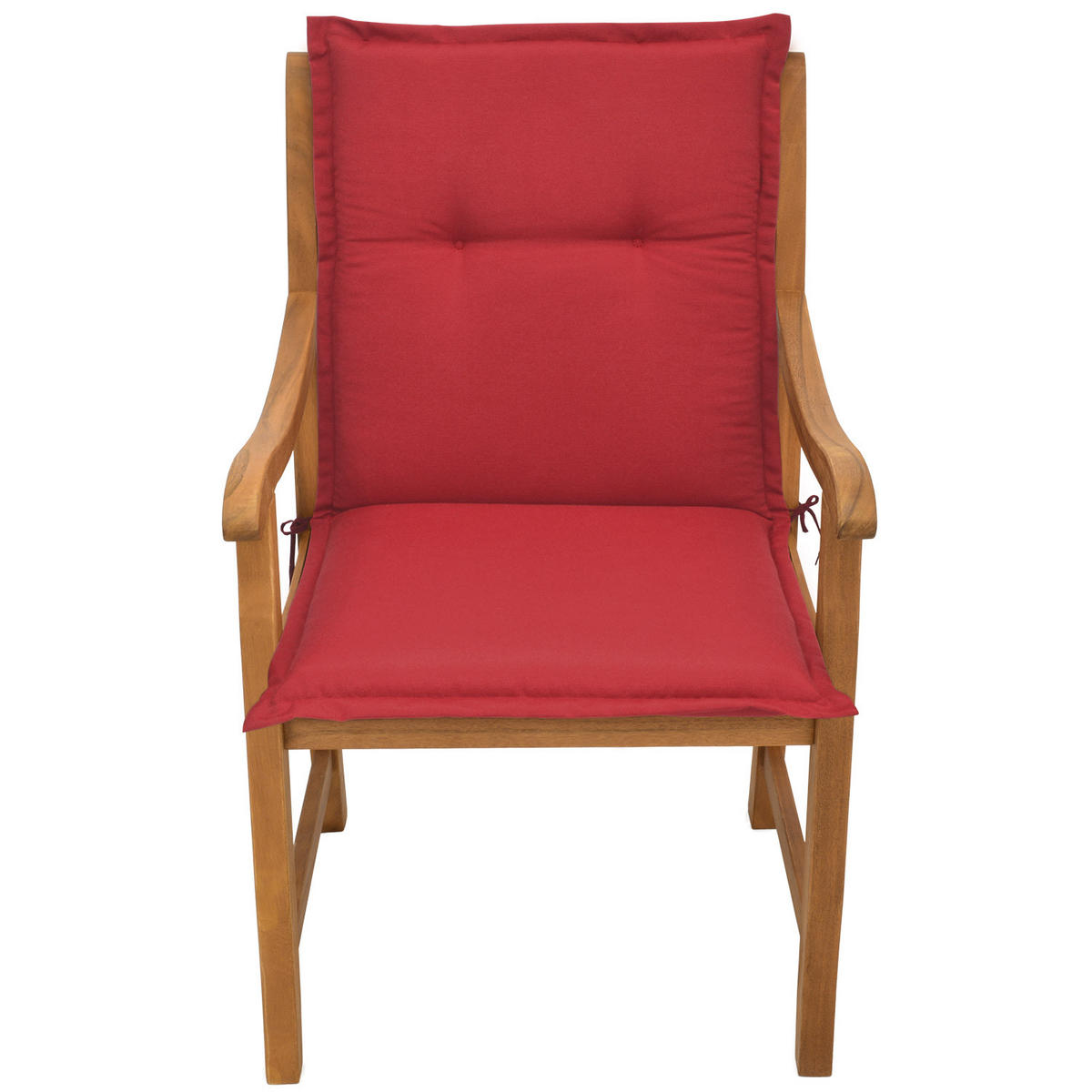 NIEDERLEHNERAUFLAGE Loft NL 100/50/6cm Rot 4tlg - Rot, Textil (50/6/100cm) - Beautissu 