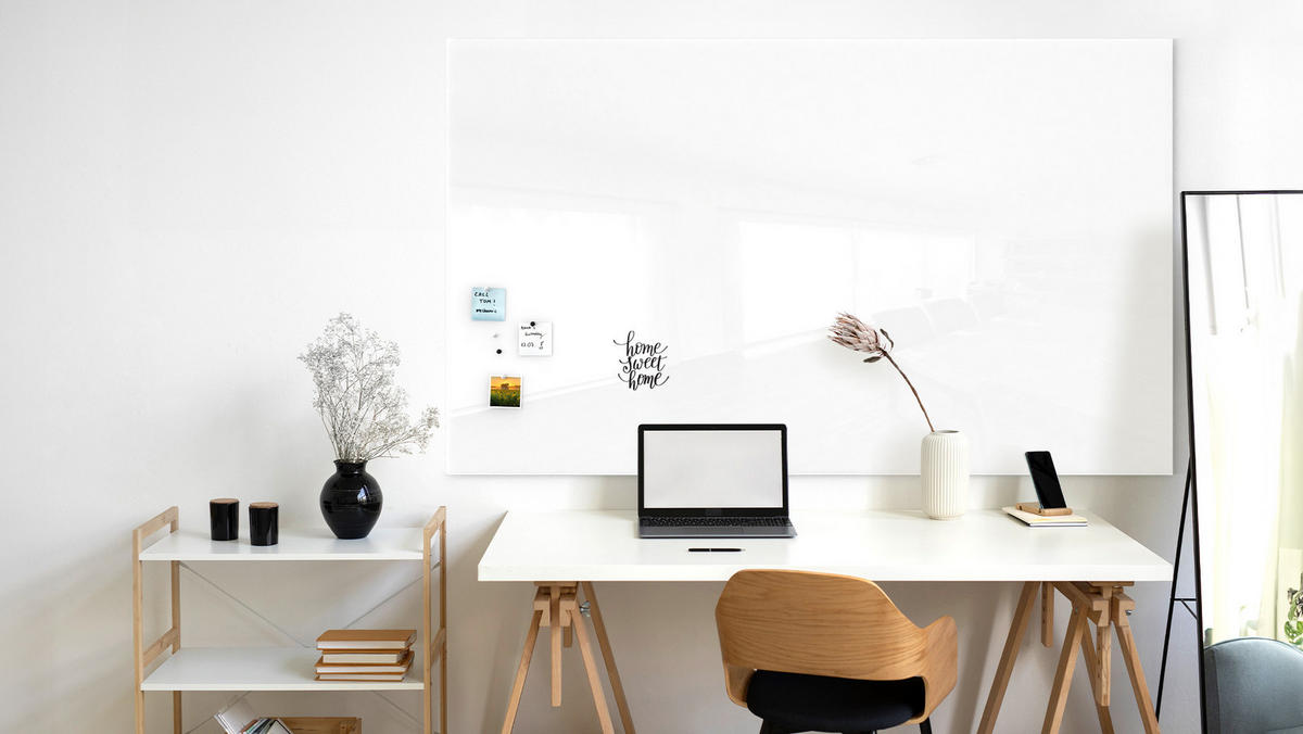 GLASBOARD - Premium SUPERWHITE Perlweiß 200x120 cm - Weiß, Glas (200/120/0.7cm) - ALLboards