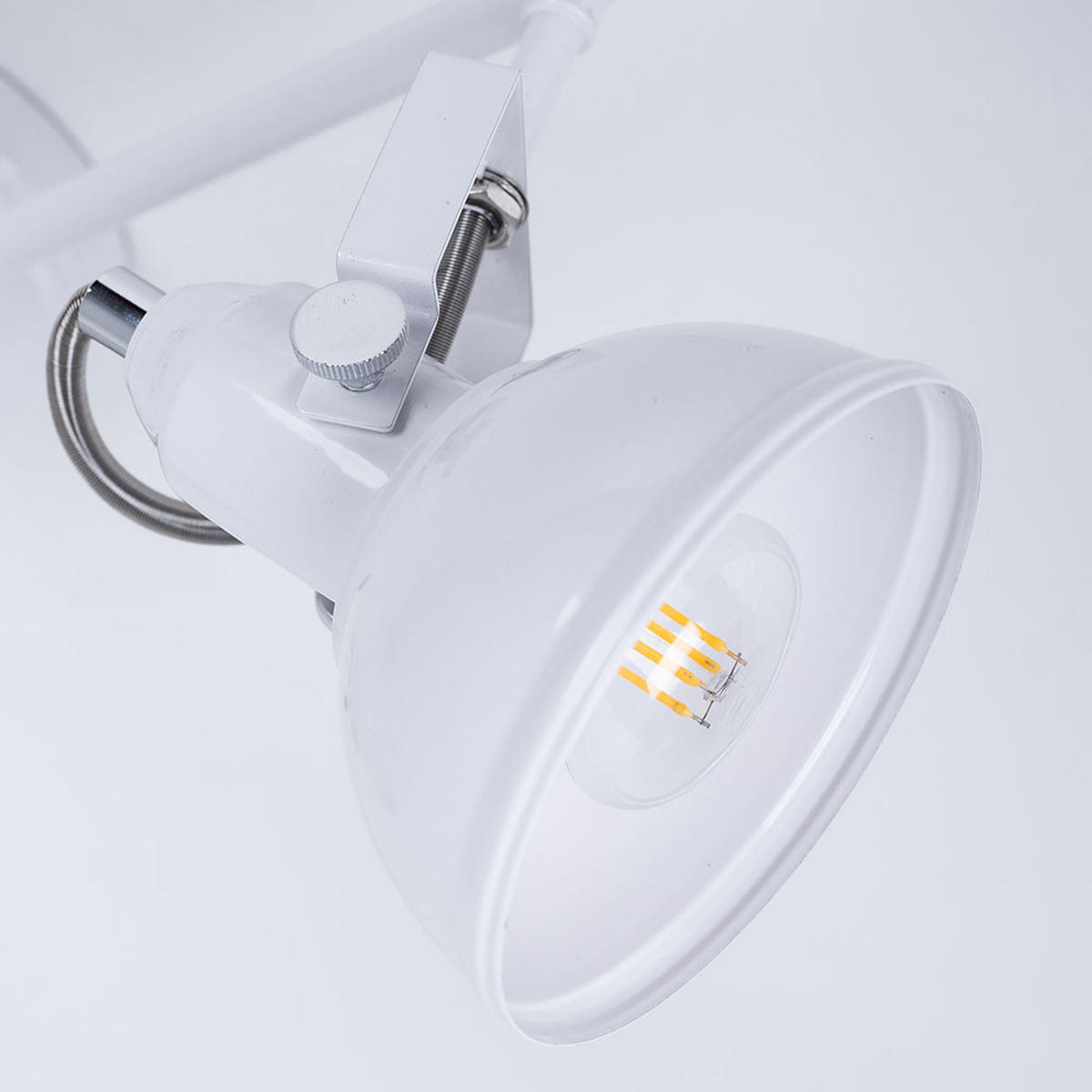 LED DECKENLEUCHTE Weiß Glänzend - Weiß, Metall (60/13/25cm)