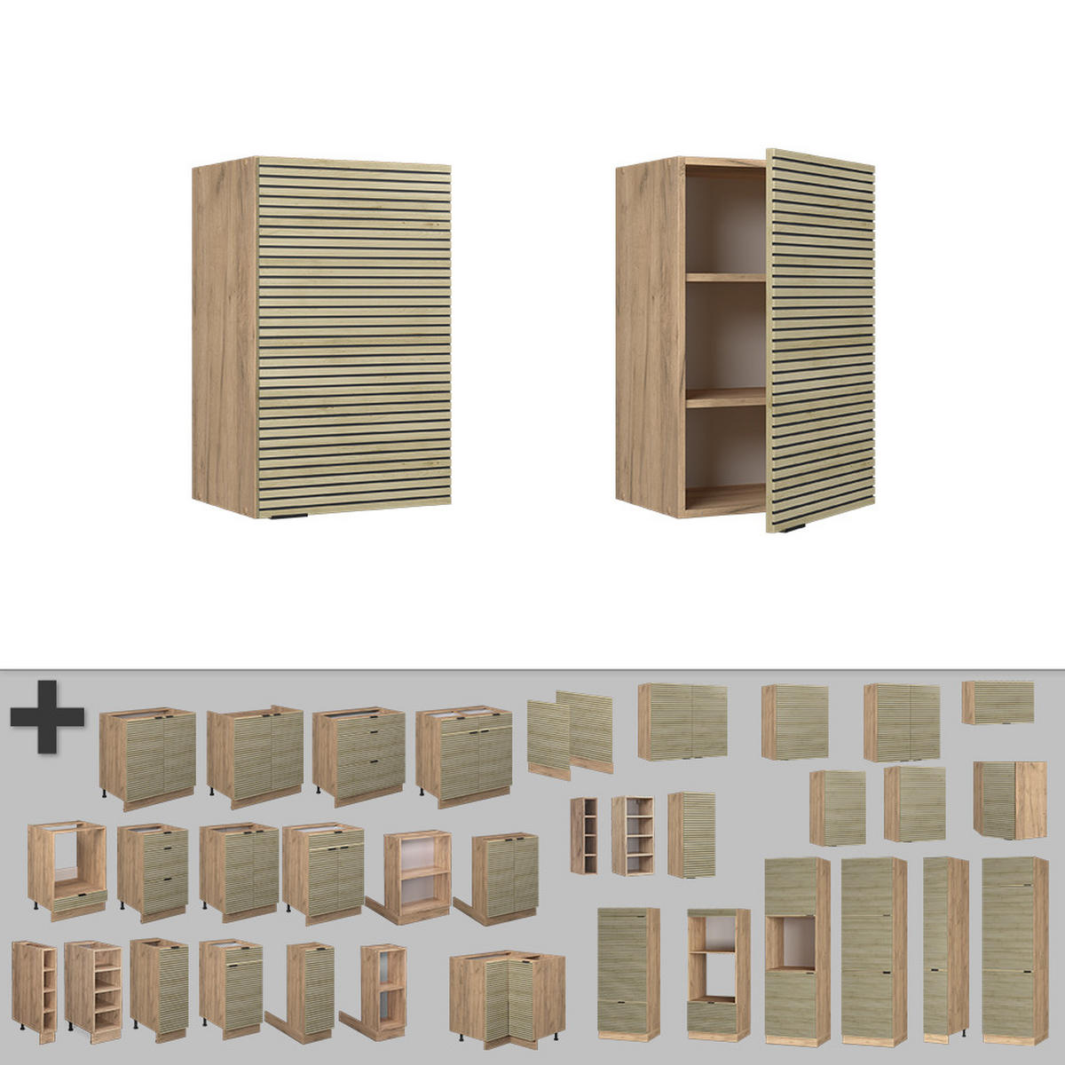 VĚŠÁK NA STĚNU Fame-Line Dubový panel - medově dubová/barva dubu, kompozitní dřevo (45/72/34.1cm) - Vicco