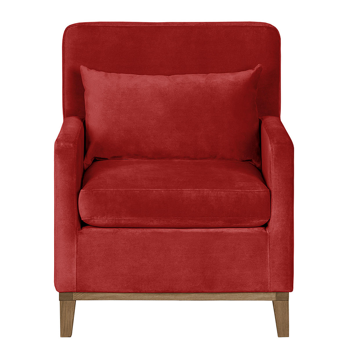 SESSEL - Rot, Holz/Textil (70/84/84cm) - home24