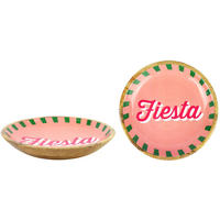 SCHALE Fiesta rosa Mangoholz - Schwarz, Holz (5cm) - FURNARO