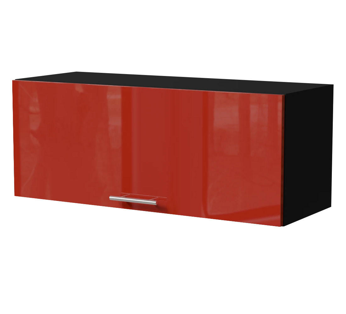 Feldmann-Wohnen Klapphängeschrank Rot, Schwarz 90x36x32.5 cm