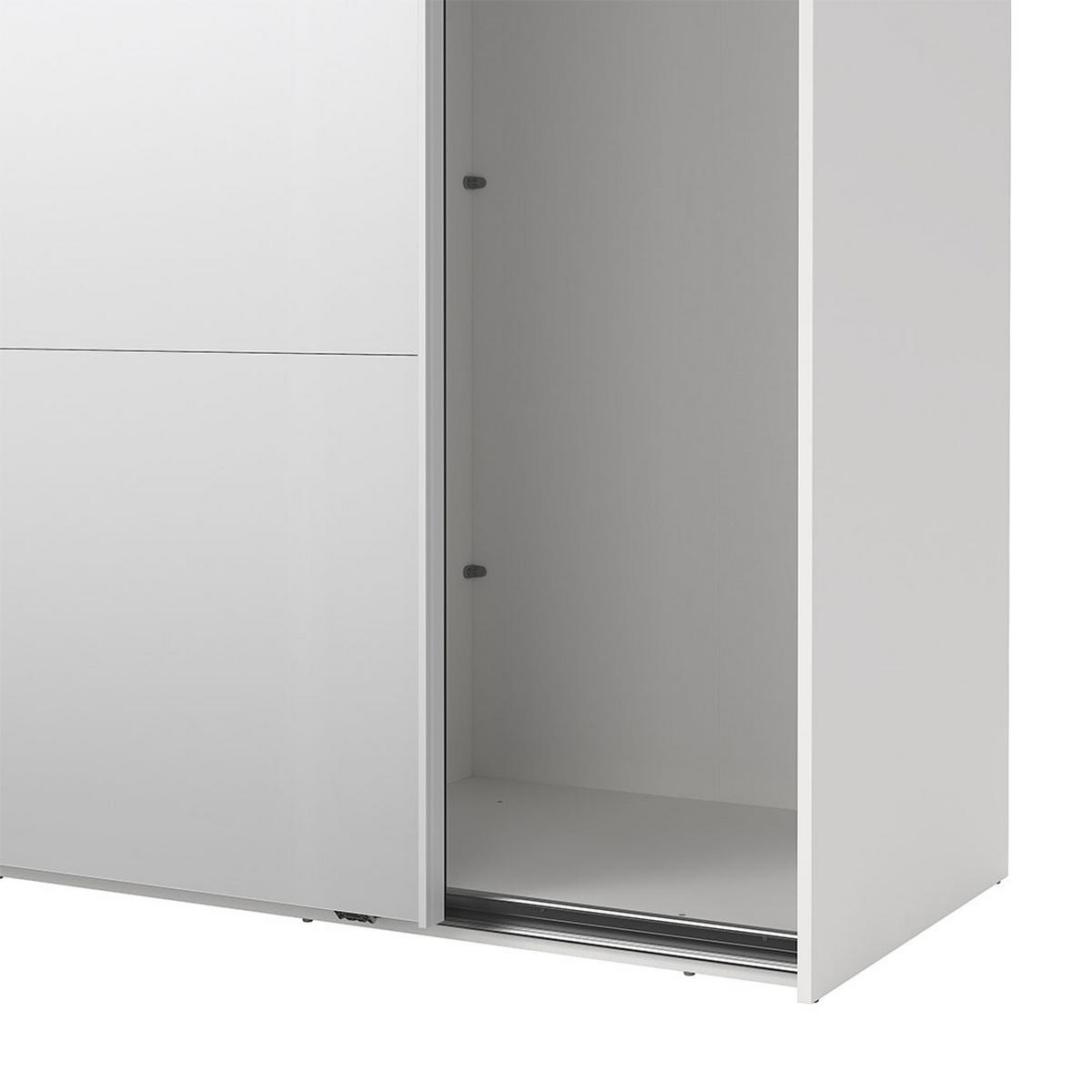 SCHIEBETÜRENSCHRANK, Catania, Weiß, Holzwerkstoff, 244 x 67 x 221 cm - Weiß, Holzwerkstoff (244/221/67cm) - ebuy24